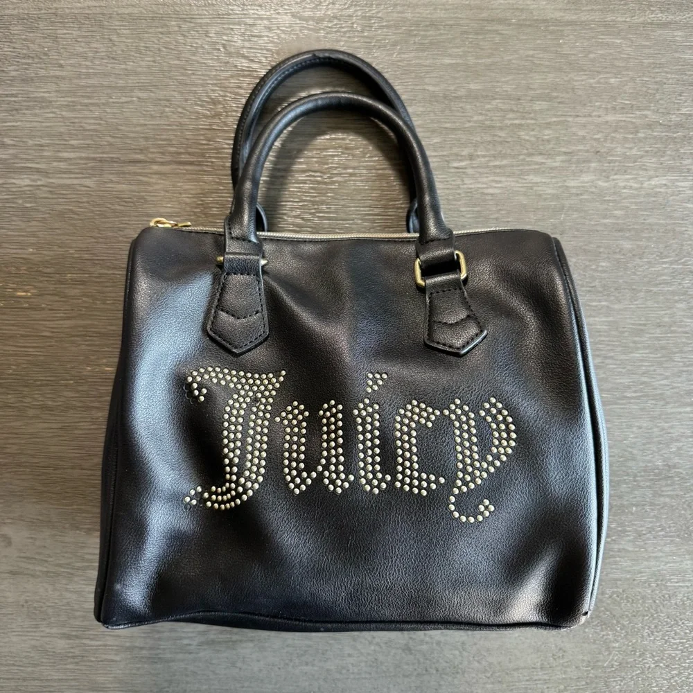Y2K Juicy Couture Black Studded Purse Top Handle Bag
